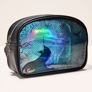 Disney Maleficient Maleficient Holographic Black Cosmetic Bag Bath & Body Works